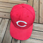 Cincinnati Reds Embroidered Graphic Hat | Snap Back | Vintage 1990s MLB Baseball Red Cap |