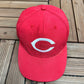 Cincinnati Reds Embroidered Graphic Hat | Snap Back | Vintage 1990s MLB Baseball Red Cap |