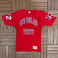 New England Patriots Graphic Tee | Size Medium | Vintage 1990s NFL Football Red T-Shirt |