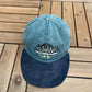 University of Waterloo Graphic Hat | Metal Clasp | Vintage 1990s College Green Cap |