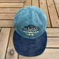 University of Waterloo Graphic Hat | Metal Clasp | Vintage 1990s College Green Cap |