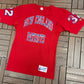 New England Patriots Graphic Tee | Size Medium | Vintage 1990s NFL Football Red T-Shirt |
