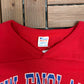 New England Patriots Graphic Tee | Size Medium | Vintage 1990s NFL Football Red T-Shirt |