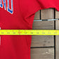 New England Patriots Graphic Tee | Size Medium | Vintage 1990s NFL Football Red T-Shirt |