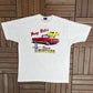 Classic Mustang Pony Rides Graphic Tee | Size X-Large | Vintage 1990s American Muscle Car White T-Shirt |