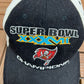 Tampa Bay Buccaneers Super Bowl XXXVII Champions Graphic Hat | Strap Back | Vintage 2000s NFL Football Black Cap |