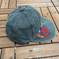 Molson Canadian Rocks Graphic Hat | Metal Clasp | Vintage 1990s Promotional Grey Cap |