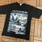 Dodge Thunder Road Move Over... Graphic Tee | Size Large | Vintage 2000s Muscle Car Promotional Black T-Shirt |