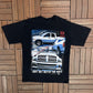 Dodge Thunder Road Move Over... Graphic Tee | Size Large | Vintage 2000s Muscle Car Promotional Black T-Shirt |