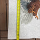 Bald Eagle Big Print Graphic Tee | Size Medium | Vintage 1990s Single Stitch Animal Grey T-Shirt |