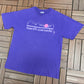 Banff Alberta, Canada Graphic Tee | Size Large | Vintage 1990s Tourist Single Stitch Purple T-Shirt |