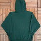 Chamonix Express Graphic Hoodie | Size X-Small | Vintage 2000s Promotional Green Sweater |