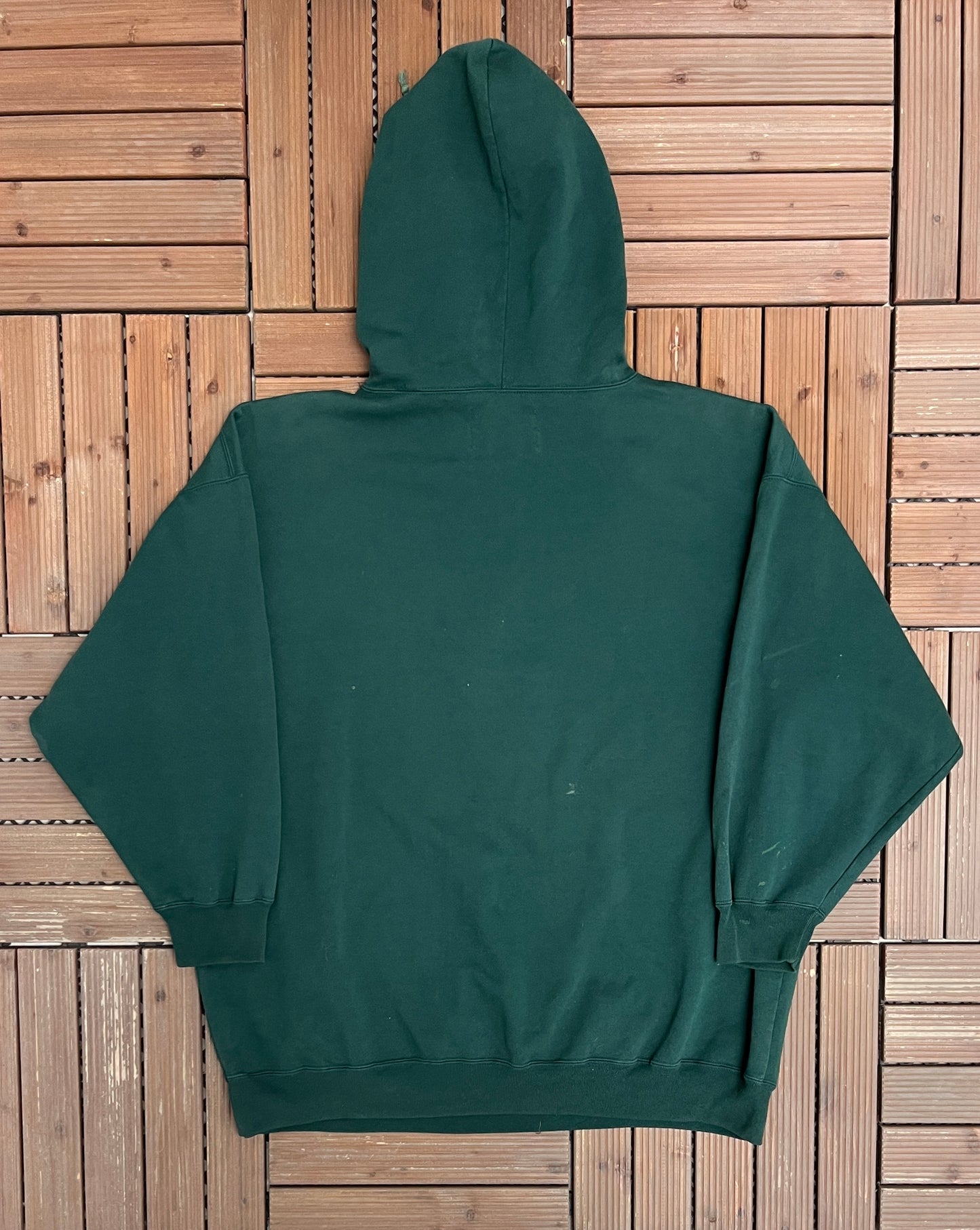 Chamonix Express Graphic Hoodie | Size X-Small | Vintage 2000s Promotional Green Sweater |