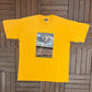 Dale Earnhardt Watching Over Graphic Tee | Size XX-Large | Vintage 2000s Yellow NASCAR Racing T-Shirt |
