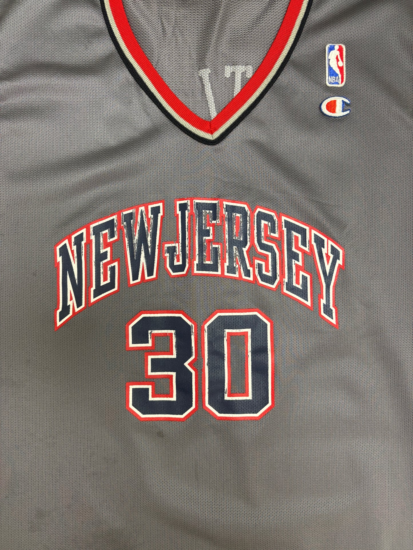 New Jersey Nets Kerry Kittles Basketball Jersey | Size XX-Large | Vintage 2000s NBA Basketball Champion Grey Jersey |