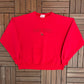 Ohio State Buckeyes Embroidered Graphic Crewneck | Size Medium | Vintage 1990s College Red Sweater |