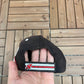 New Jersey Devils Graphic Hat | Strap Back | Vintage 2000s NHL Hockey Black Cap |