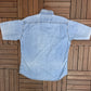 Levi's Thin Denim Collared Shirt | Size Large | Vintage 2000s Light Blue Denim T-Shirt |