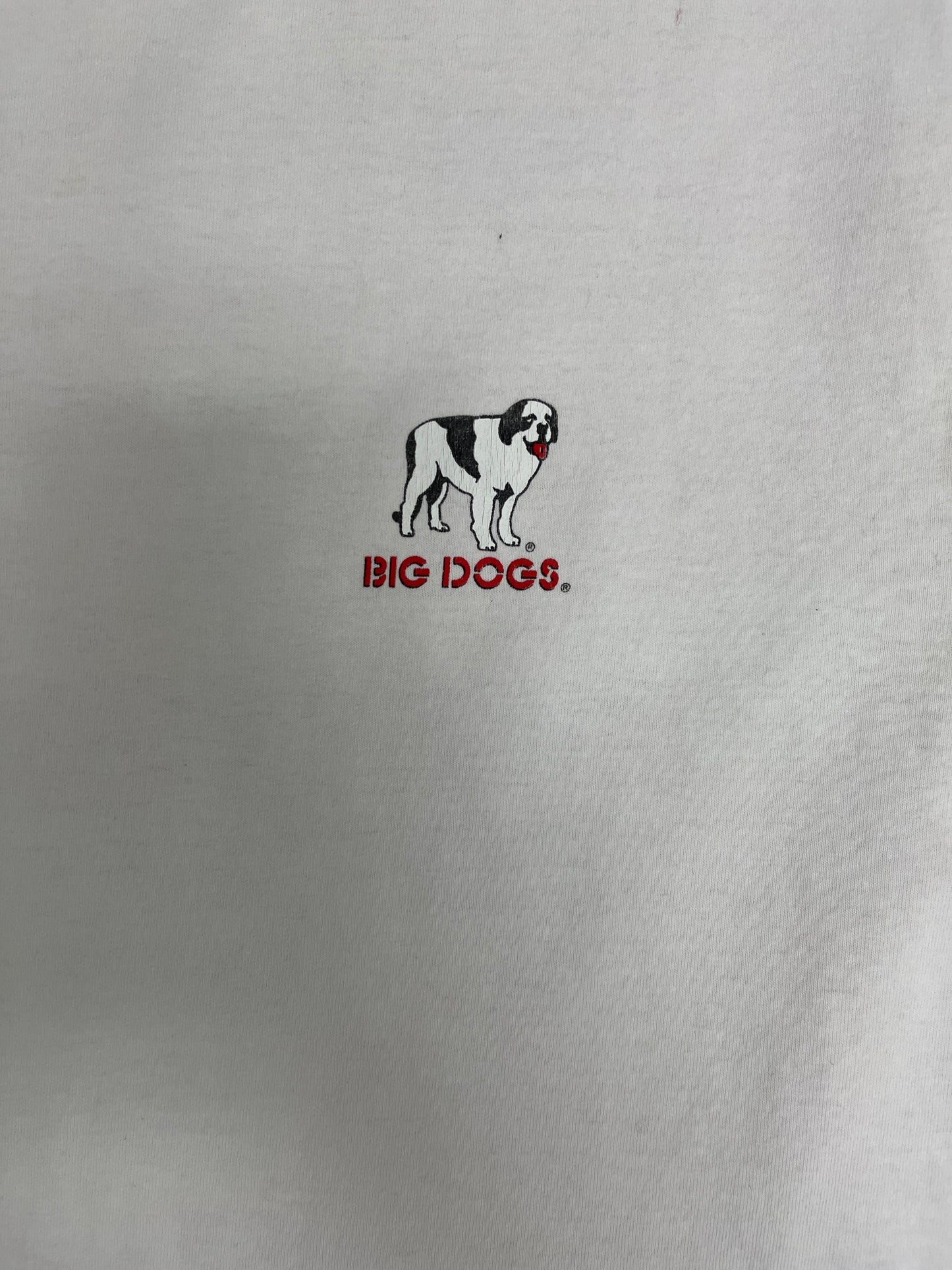 Big Dogs I'm Trying To See Things Your Way Graphic Tee | Size Large | Vintage 2000s Cartoon Dog White T-Shirt |