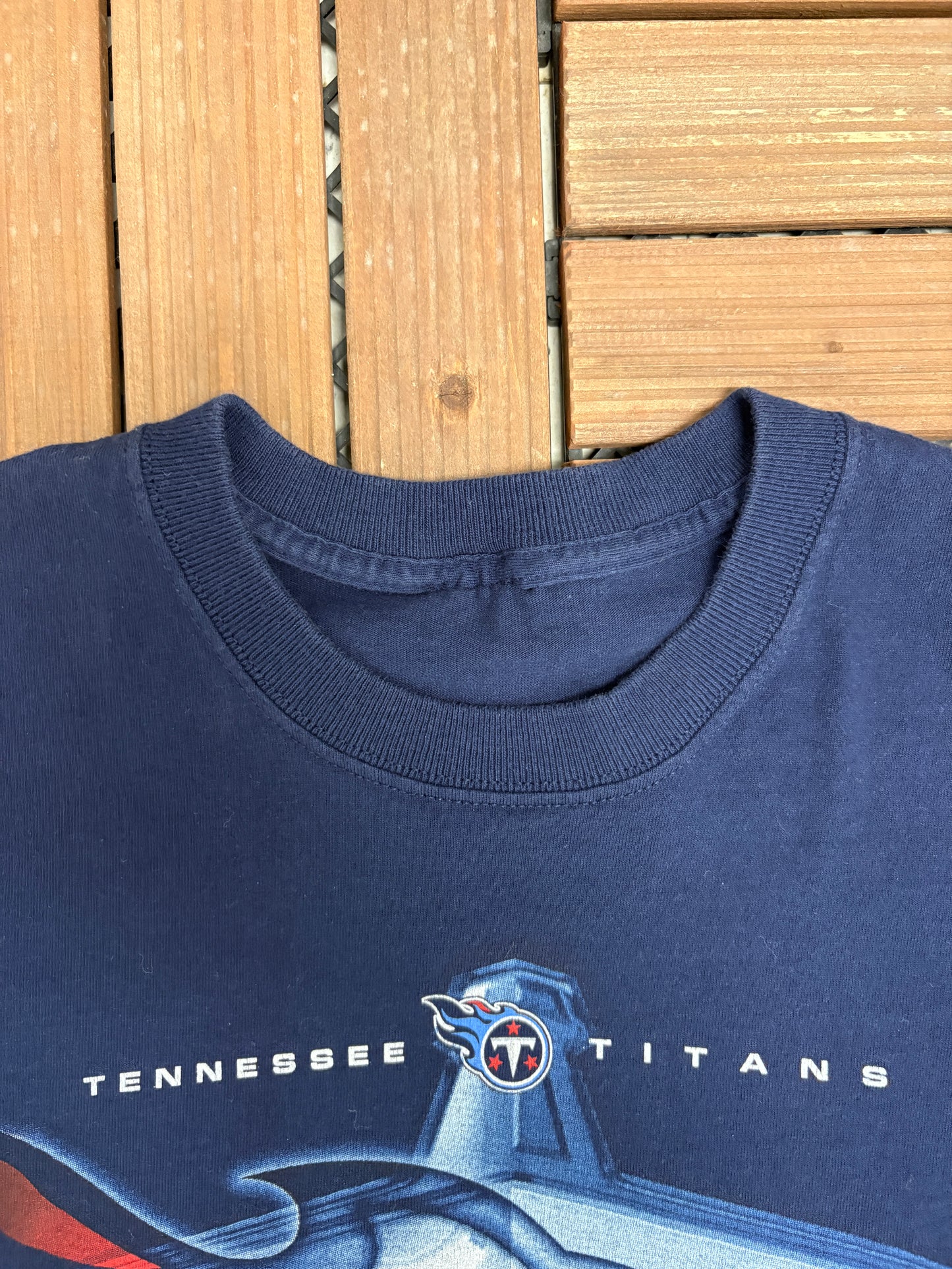 Tennessee Titans Graphic Tee | Size X-Large | Vintage 2000 NFL Football Blue T-Shirt |
