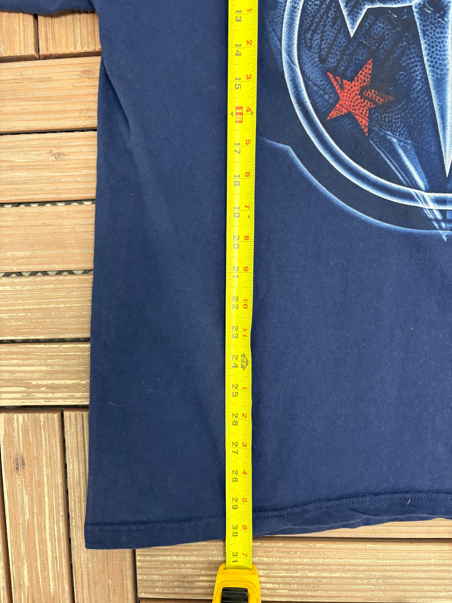 Tennessee Titans Graphic Tee | Size X-Large | Vintage 2000 NFL Football Blue T-Shirt |