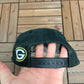 Green Bay Packers Embroidered Graphic Hat | Snap Back | Vintage 1990s NFL Football Black Cap |