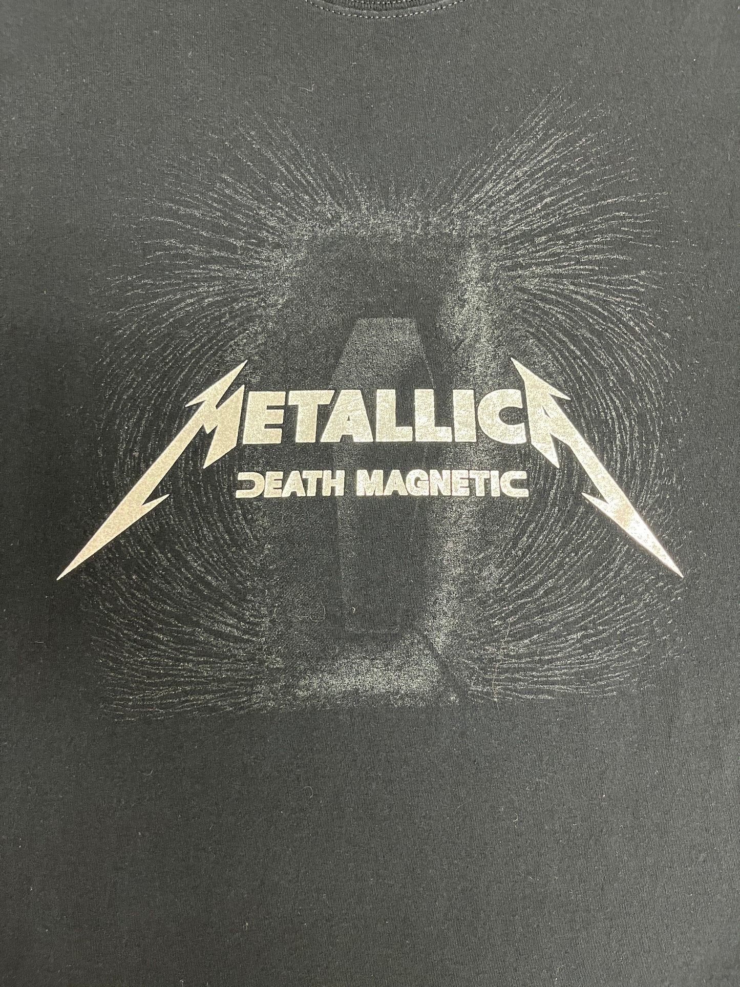 Metallica Death Magnetic Graphic Tee | Size X-Large | Vintage 2000s Rock Band Black T-Shirt |