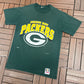 Green Bay Packers Graphic Tee | Size Large | Vintage 1990s NFL Football Green T-Shirt |