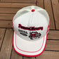 Ford Parts & Service Pinewood Mercury Graphic Hat | Snap Back | Vintage 1990s Promotional White Cap |