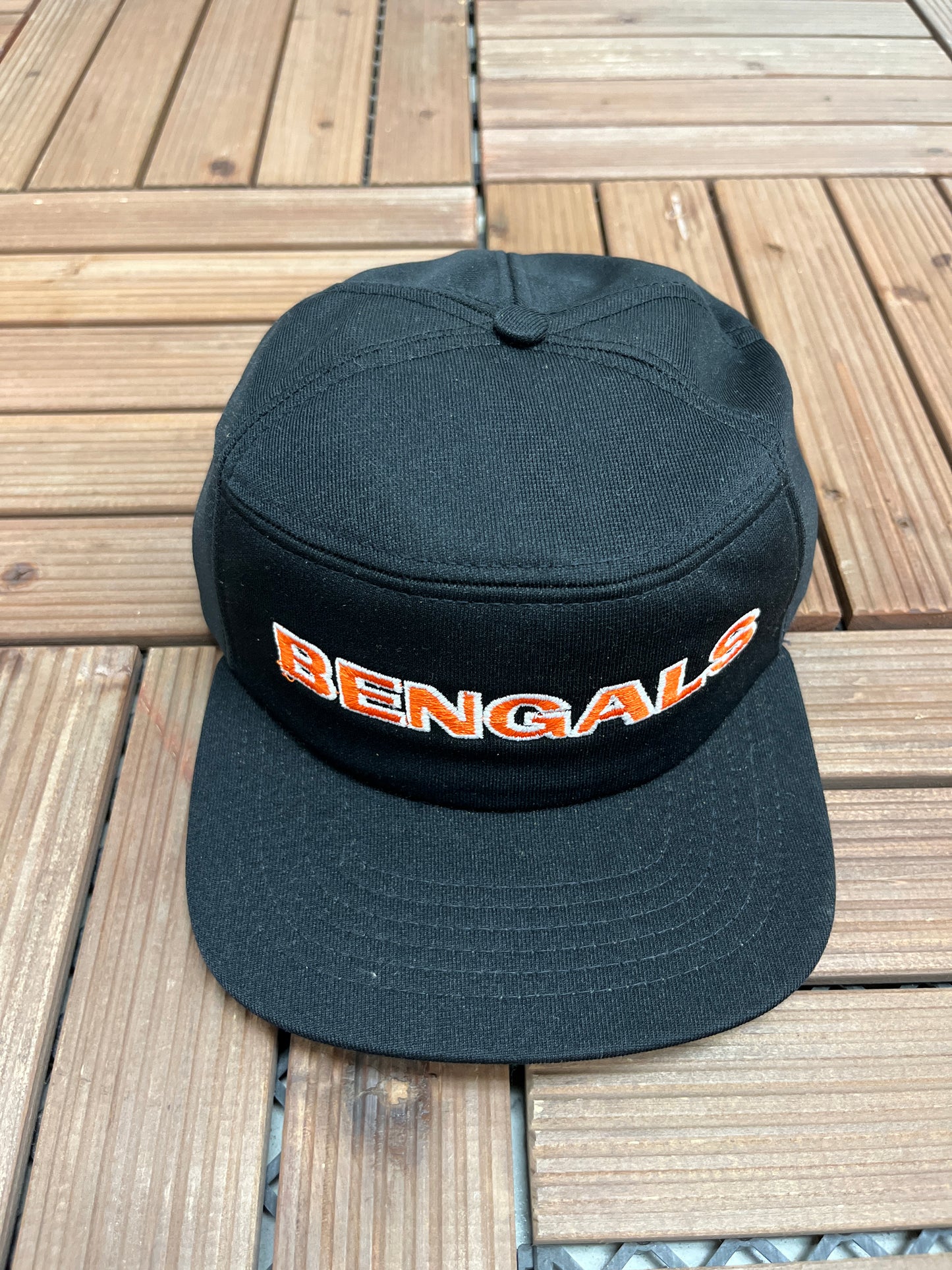 Cincinnati Bengals Spell Out Graphic Hat | Snap Back | Vintage 1990s NFL Football Cap |