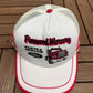 Ford Parts & Service Pinewood Mercury Graphic Hat | Snap Back | Vintage 1990s Promotional White Cap |
