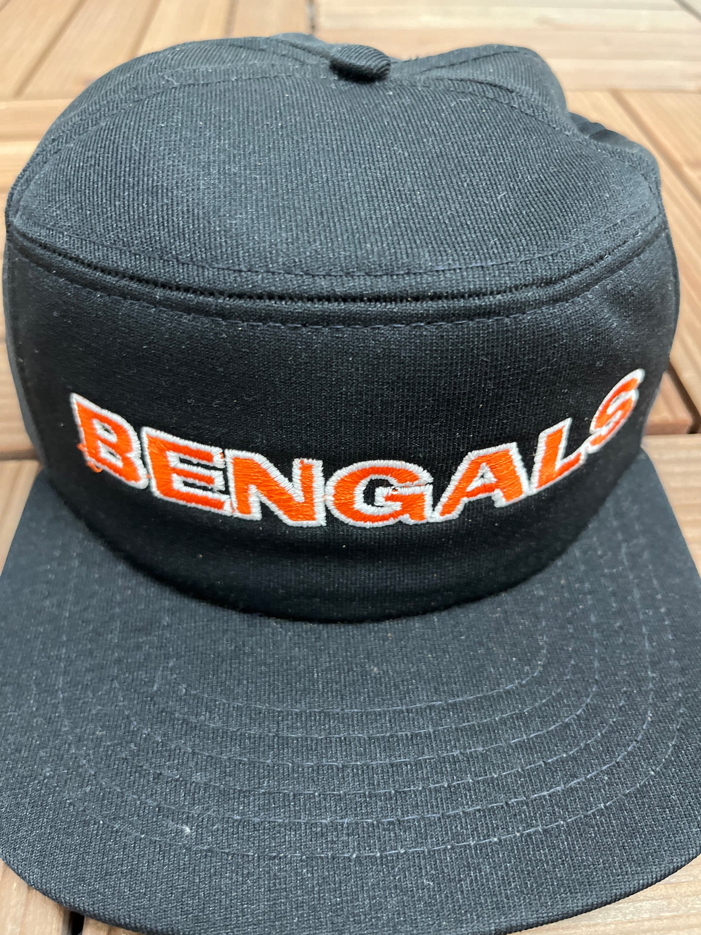 Cincinnati Bengals Spell Out Graphic Hat | Snap Back | Vintage 1990s NFL Football Cap |