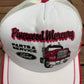 Ford Parts & Service Pinewood Mercury Graphic Hat | Snap Back | Vintage 1990s Promotional White Cap |