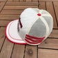 Ford Parts & Service Pinewood Mercury Graphic Hat | Snap Back | Vintage 1990s Promotional White Cap |