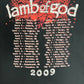 Lamb of God Dead Seeds 2009 Graphic Tee | Size XX-Large | Vintage 2000s Heavy Metal Band Music Black T-Shirt |