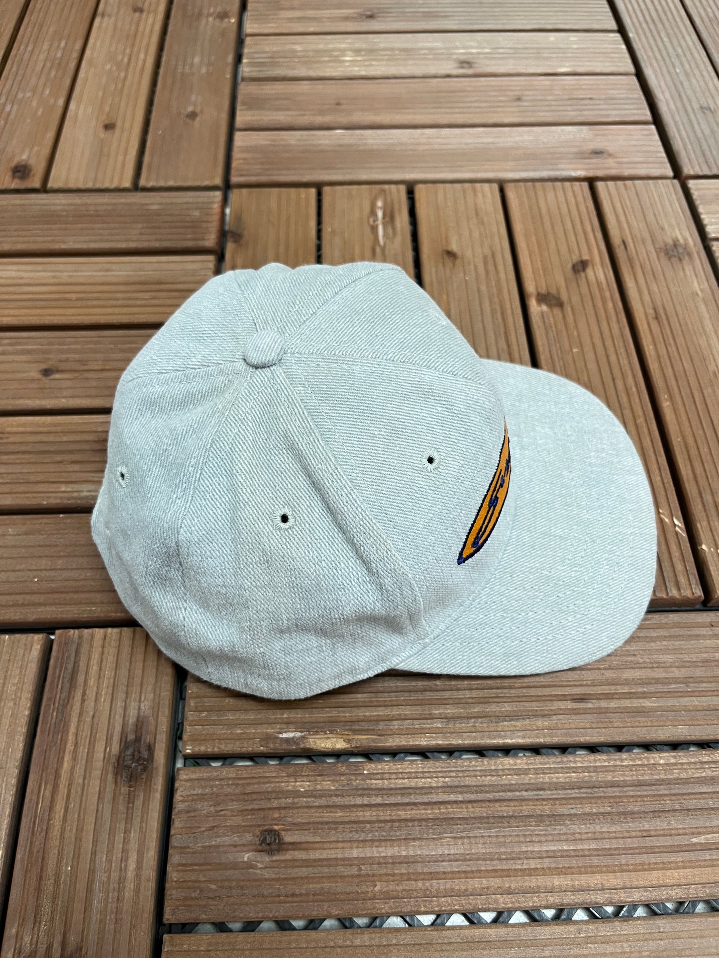 Suzuki Embroidered Graphic Hat | Snap Back | Vintage 1990s Promotional Grey Cap |