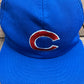 Chicago Cubs Embroidered Graphic Hat | Snap Back | Vintage 1990s MLB Baseball Trucker Blue Cap |