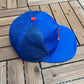 Chicago Cubs Embroidered Graphic Hat | Snap Back | Vintage 1990s MLB Baseball Trucker Blue Cap |