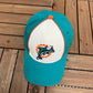 Miami Dolphins Embroidered Hat | One Size | Vintage 2000s NFL Football White Cap |