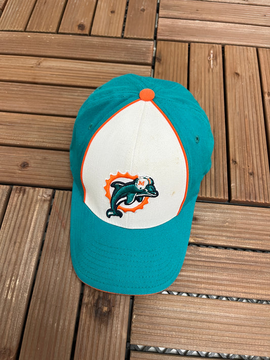 Miami Dolphins Embroidered Hat | One Size | Vintage 2000s NFL Football White Cap |