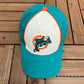 Miami Dolphins Embroidered Hat | One Size | Vintage 2000s NFL Football White Cap |