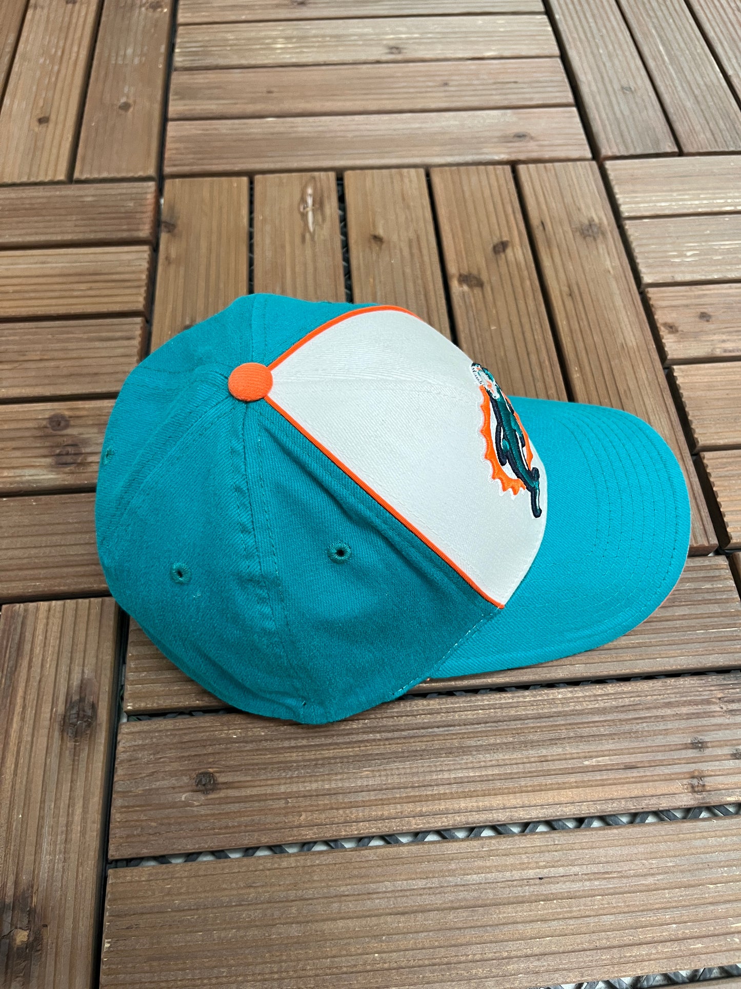 Miami Dolphins Embroidered Hat | One Size | Vintage 2000s NFL Football White Cap |