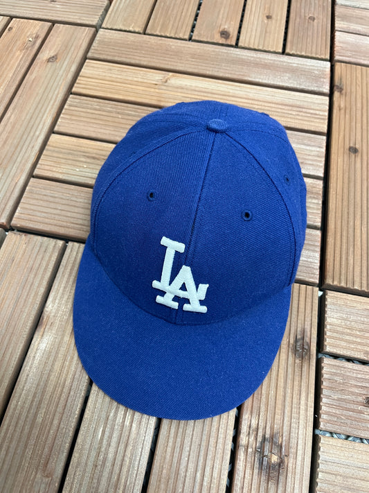 Los Angeles Dodgers Stitched Graphic Hat | Strap Back | Newer Style MLB Baseball Cap |