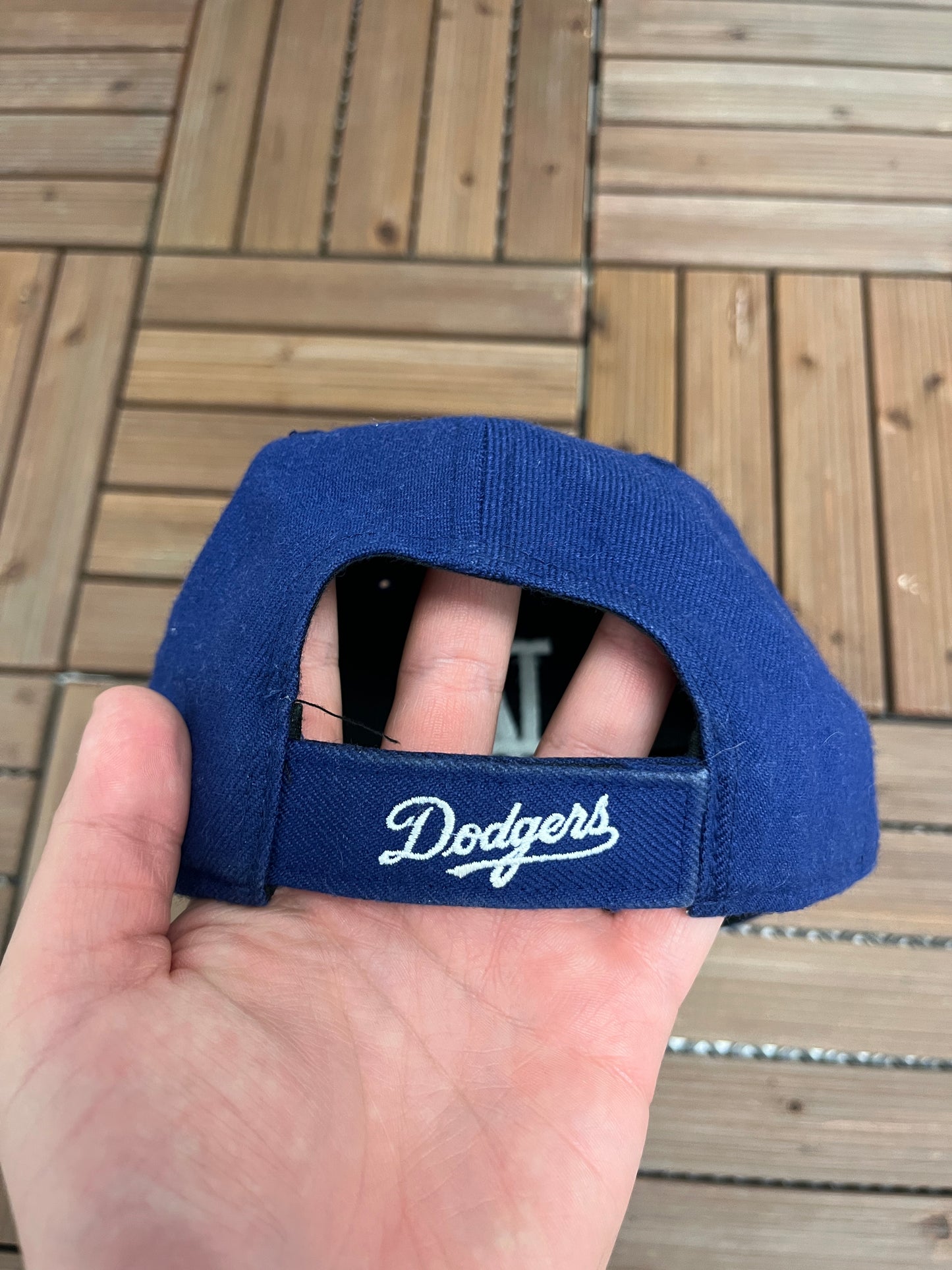 Los Angeles Dodgers Stitched Graphic Hat | Strap Back | Newer Style MLB Baseball Cap |