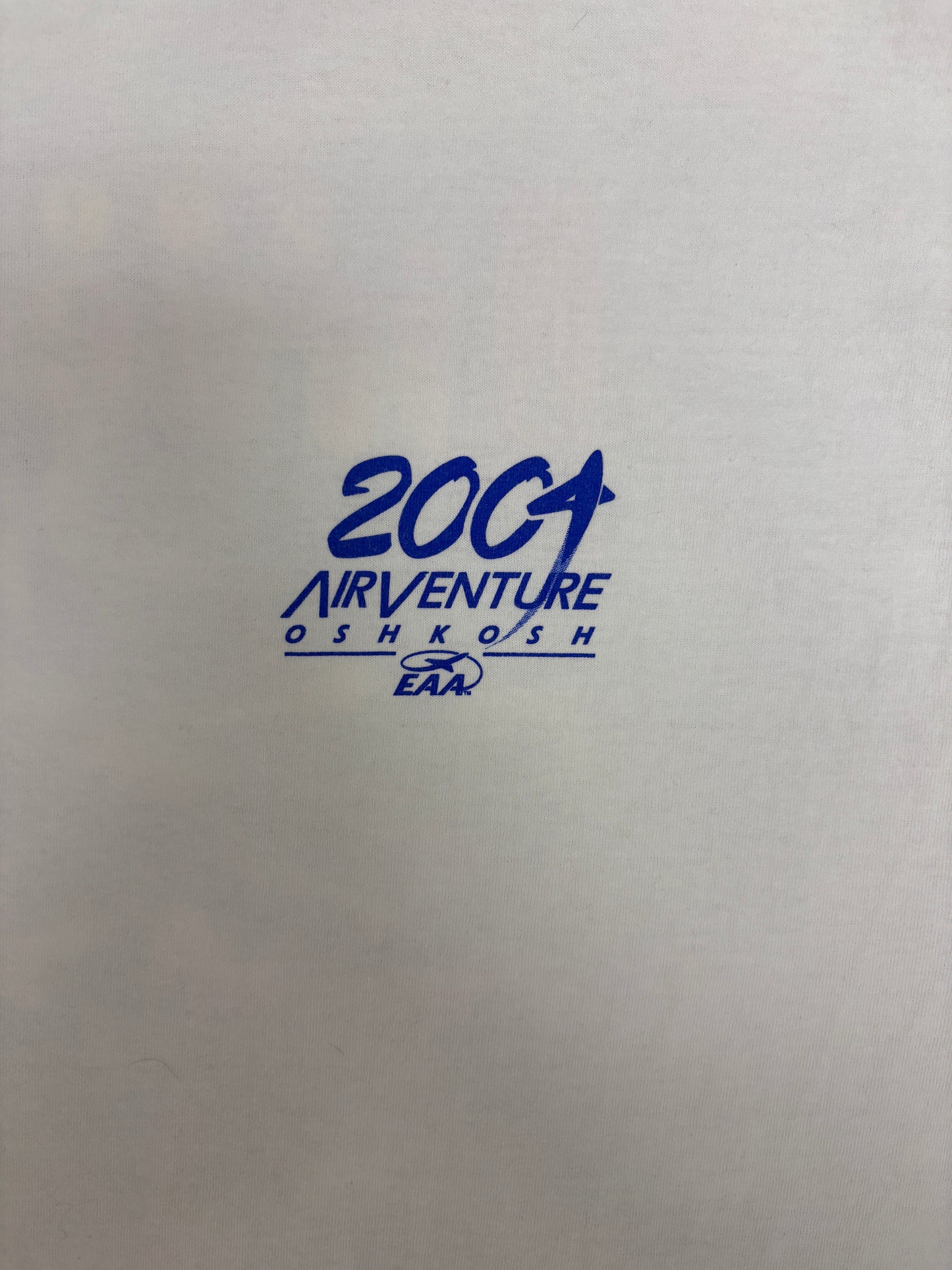 Oshkosh Airventure 2004 Graphic Tee | Size XX-Large | Vintage 2000s Promotional White T-Shirt |