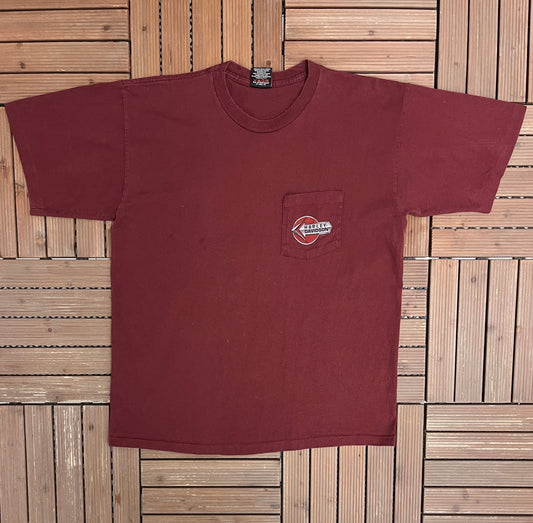 Harley Davidson North Tonawanda Graphic Tee | Size X-Large | Vintage 1990s Biker Motorcycle Red T-Shirt |