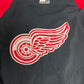 Detroit Red Wings Graphic Jacket | Size Large | Vintage 1990s NHL Hockey Black Jacket |