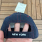 New York Giants Graphic Hat | Strap Back | Vintage 1990s NFL Football Blue Cap |