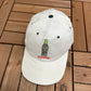 Coca-Cola Bottle Embroidered Graphic Hat | Snap Back | Vintage 1990s Promotional White Cap |