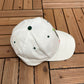 Coca-Cola Bottle Embroidered Graphic Hat | Snap Back | Vintage 1990s Promotional White Cap |